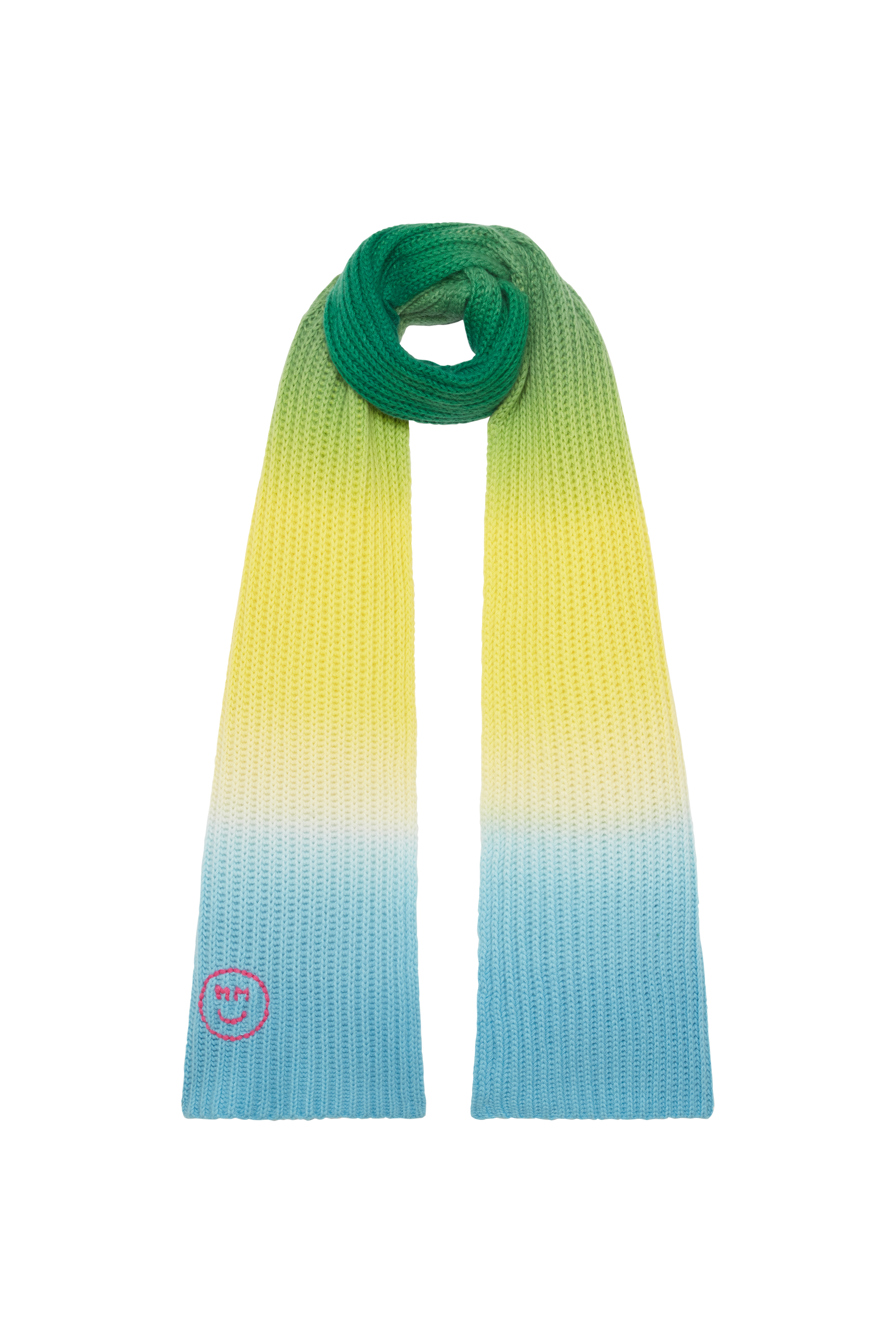 Mira Mikati x Hurray Happy Embroidered Ombre Scarf