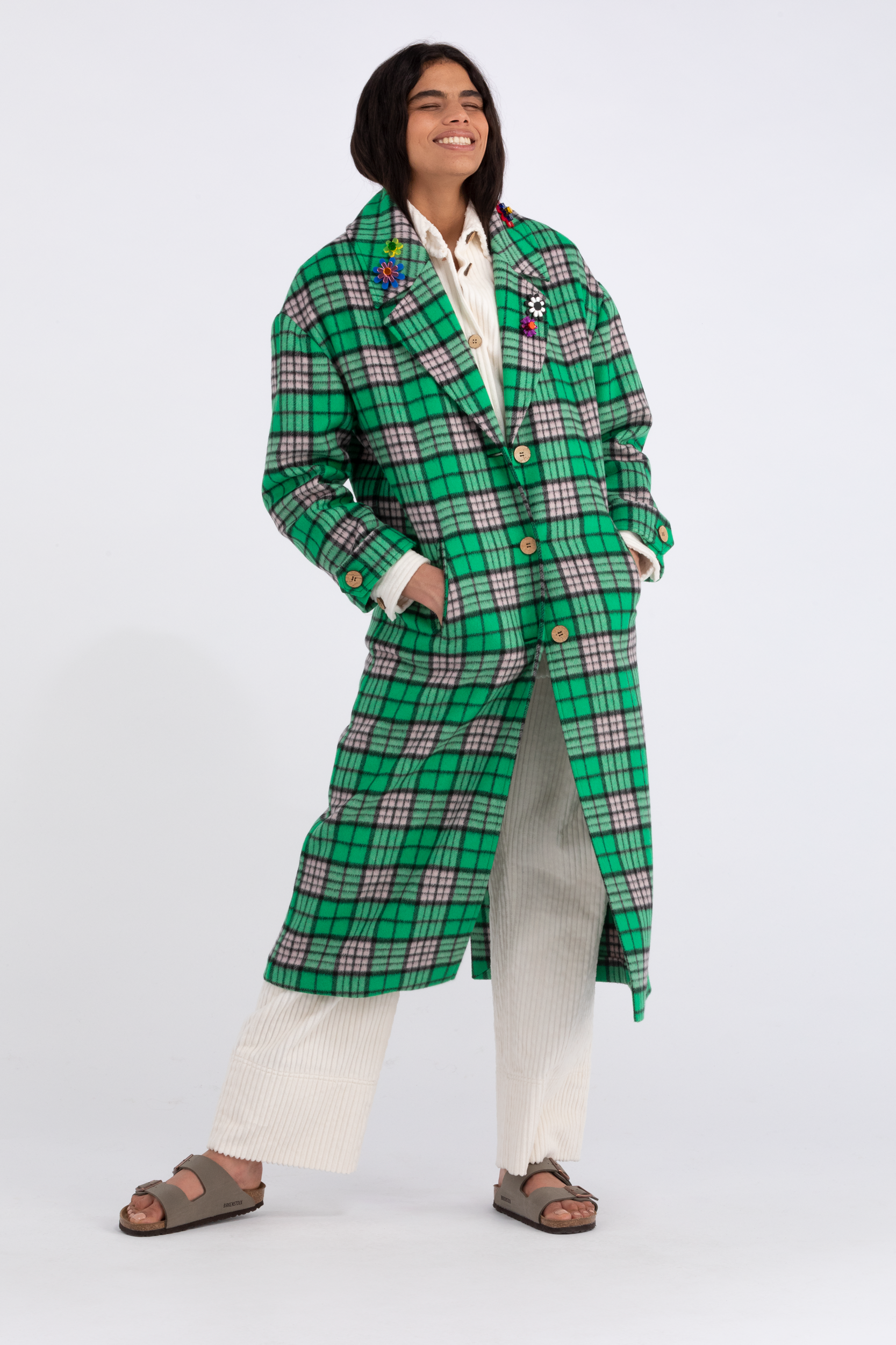 Checked Coat 