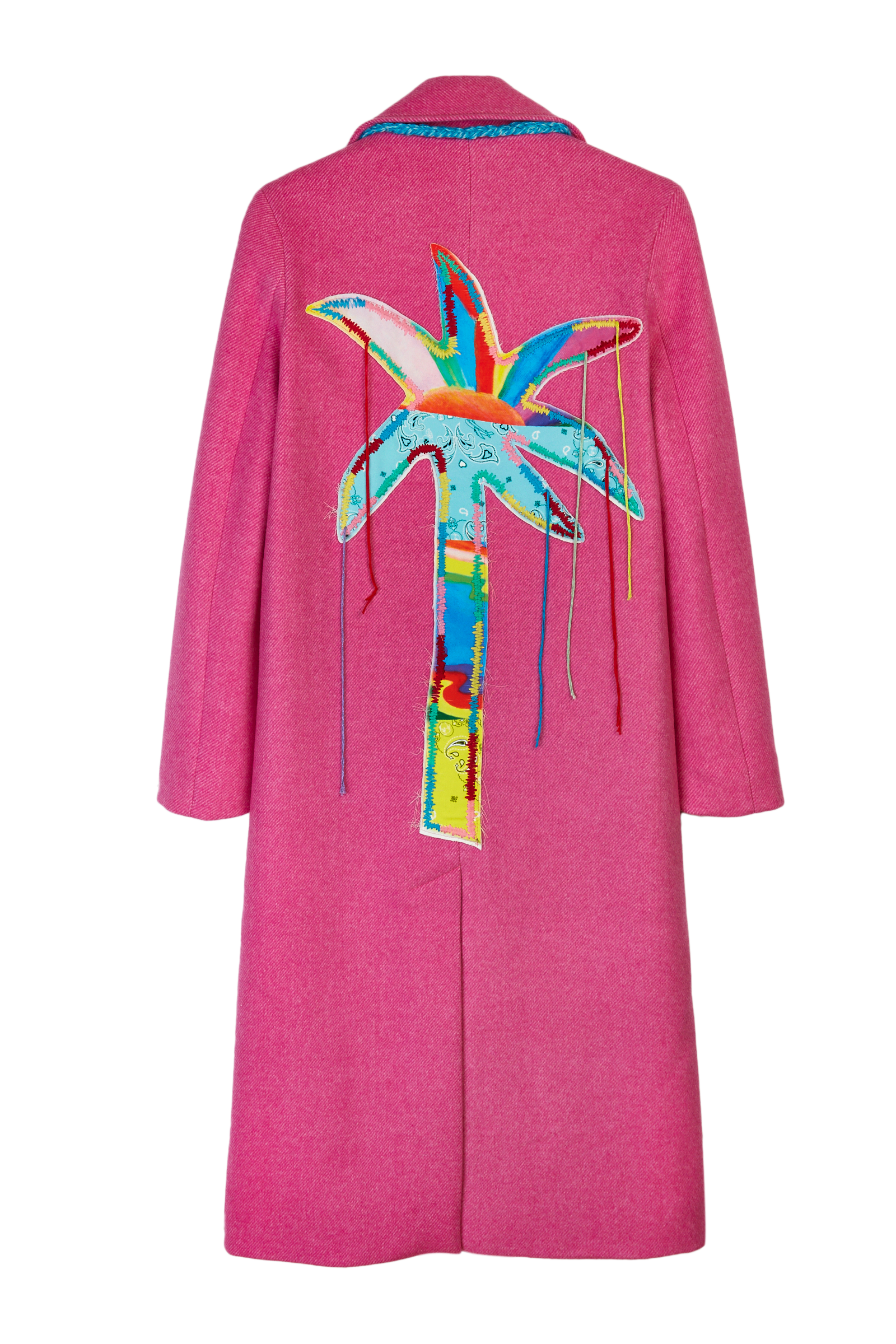 Palm Tree Appliqué Coat 