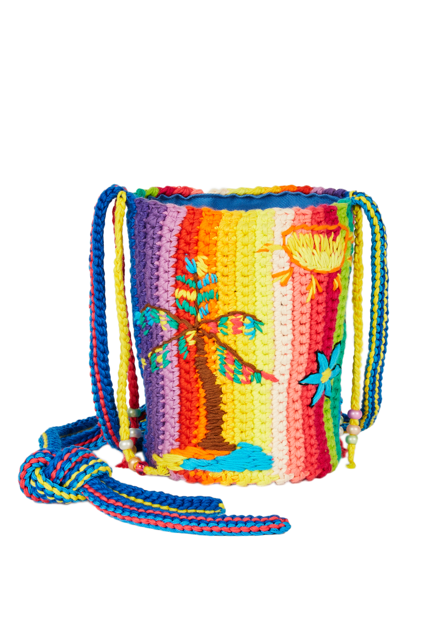 Dégradé Rainbow Crochet Bag 