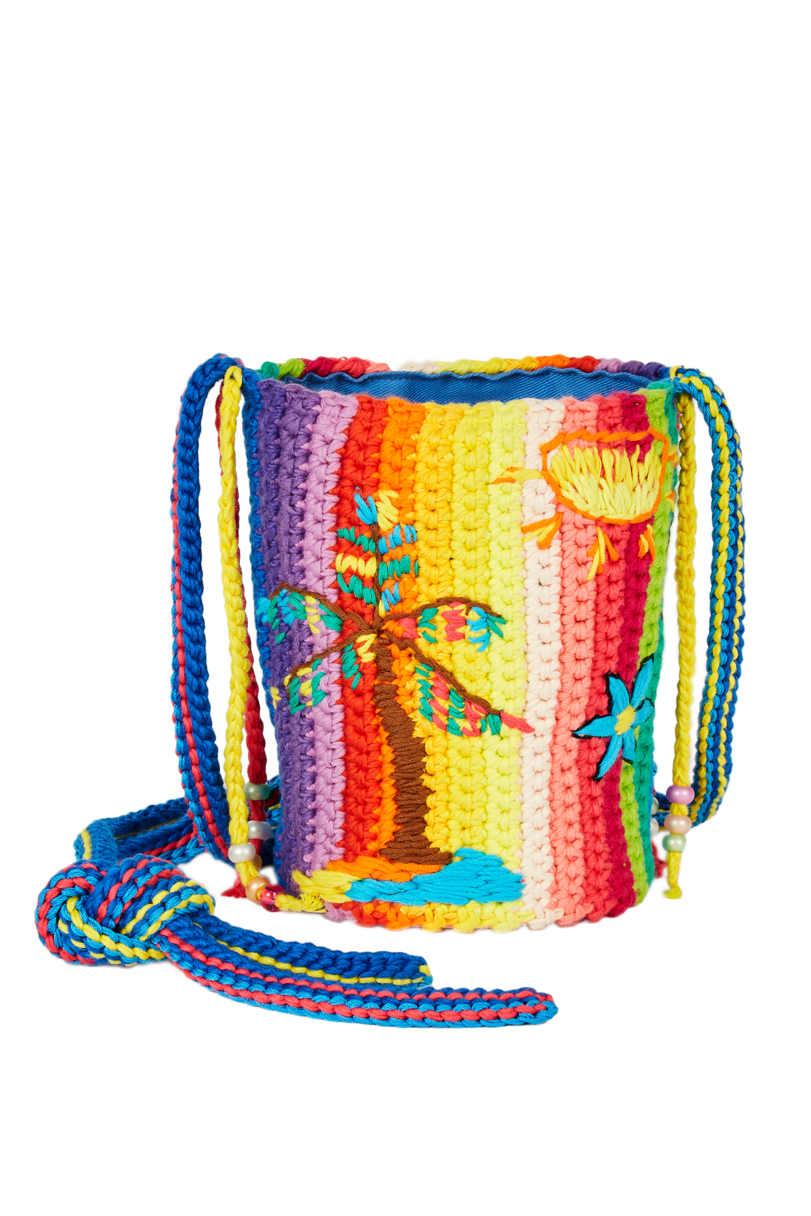 Dégradé Rainbow Crochet Bag