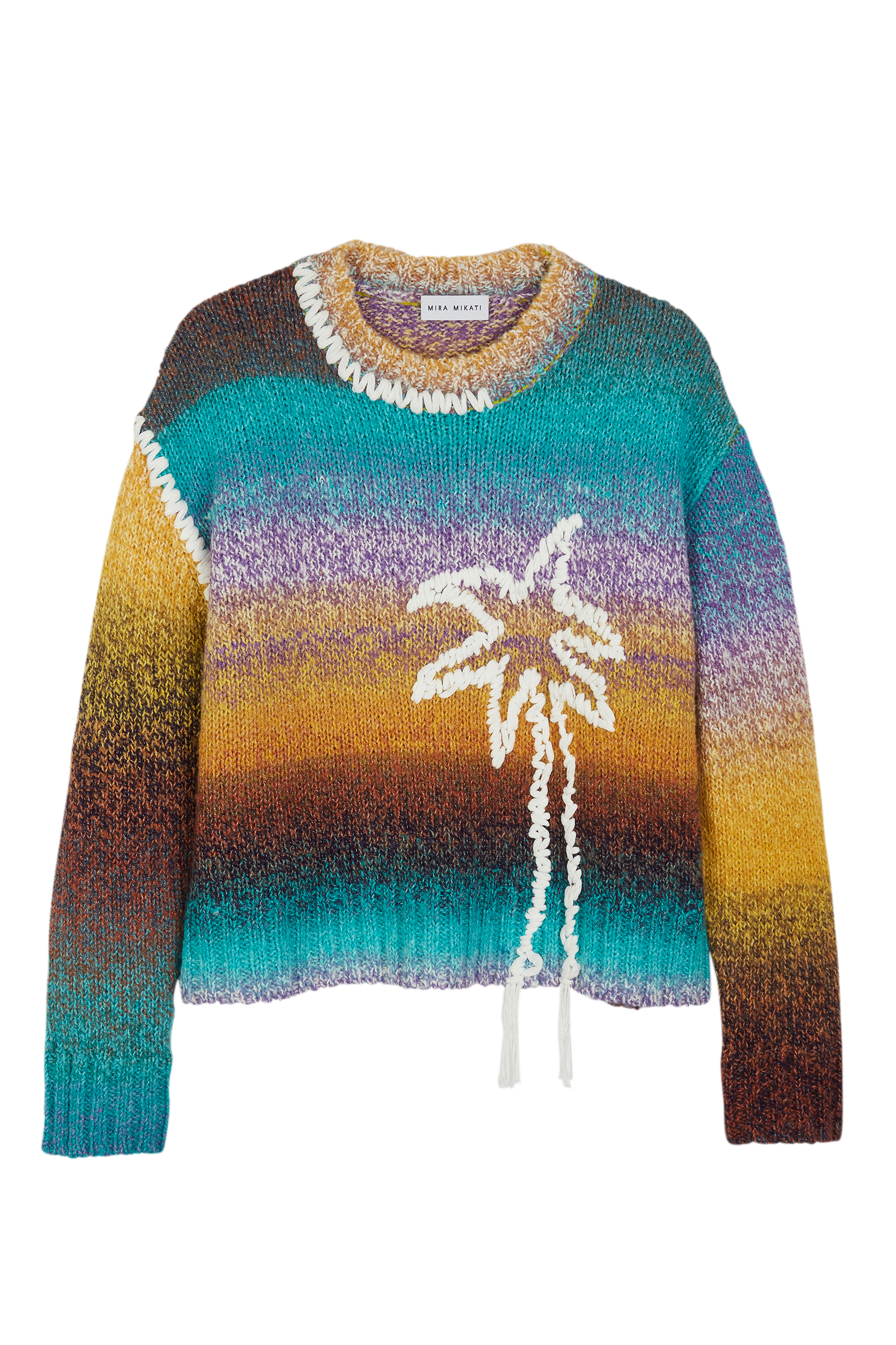 Hand Embroidered Palm Tree Jumper 