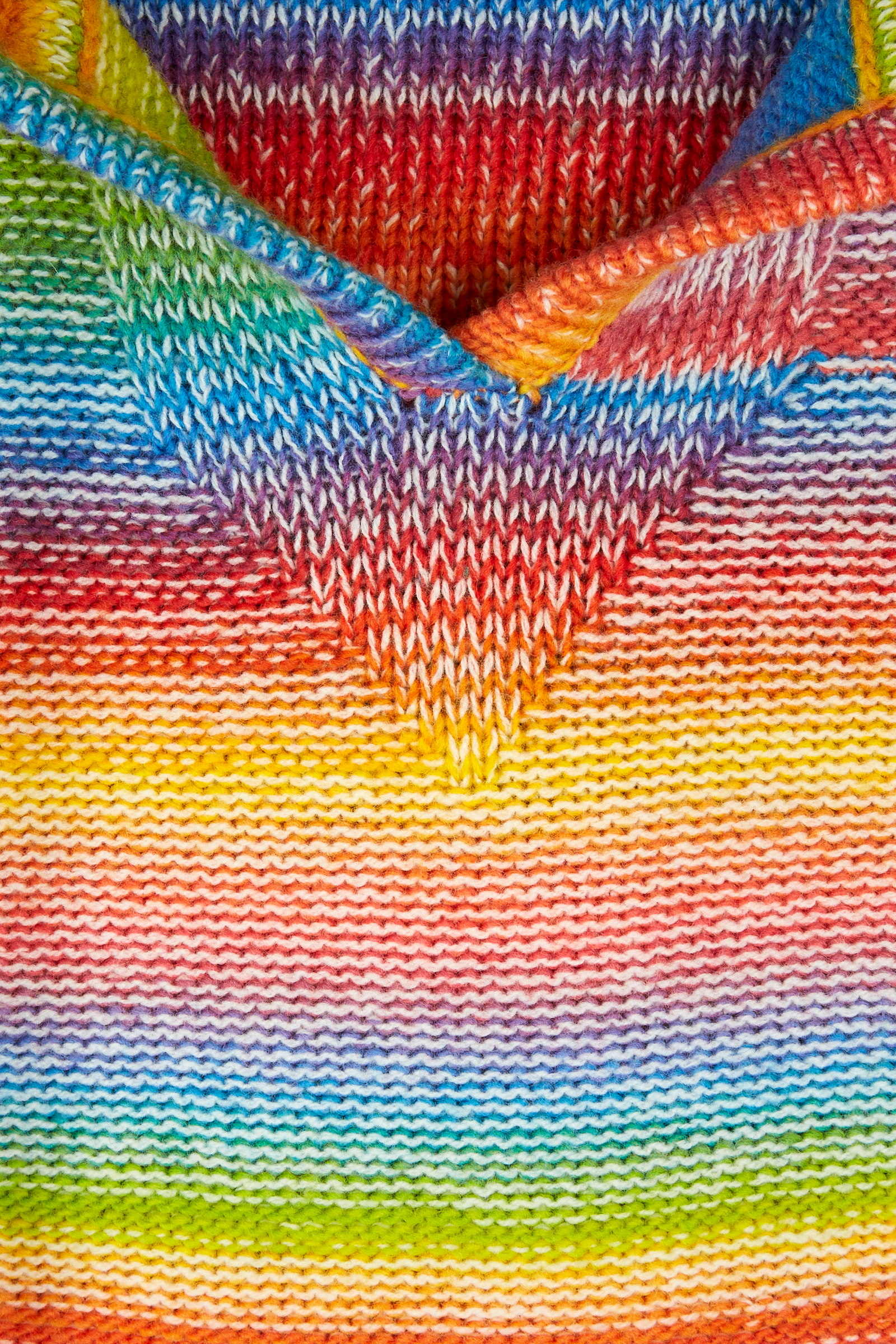 Rainbow Knit Hoodie 