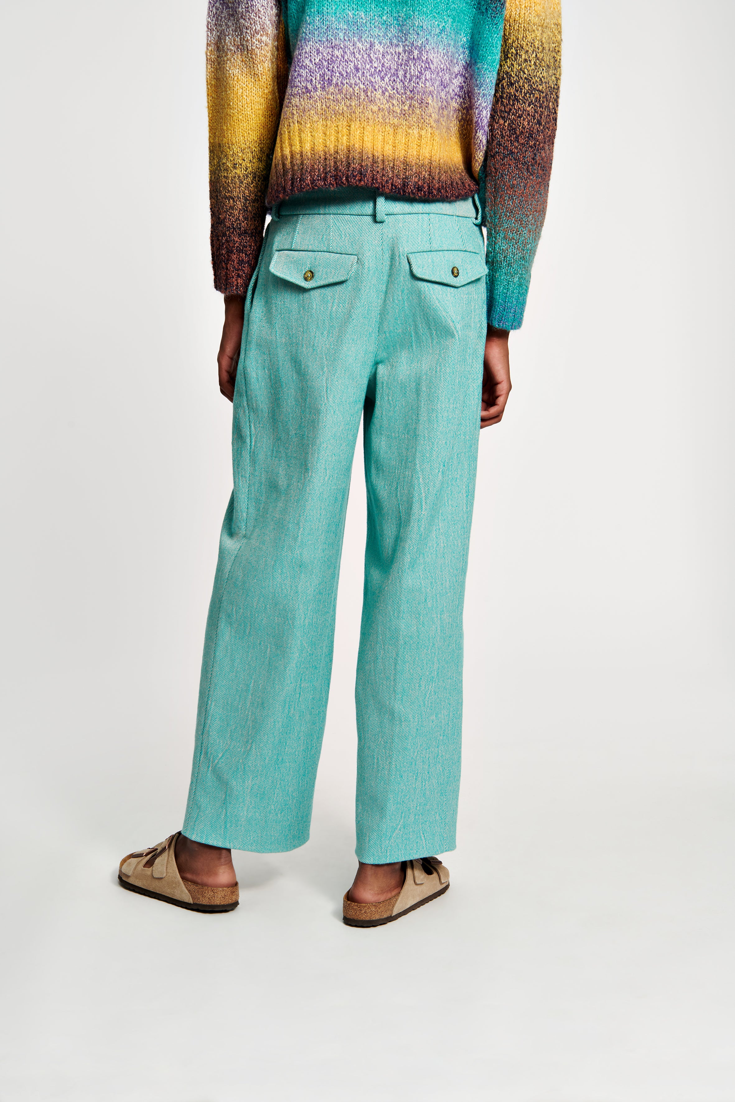 Tailored Flat Front Trousers 
