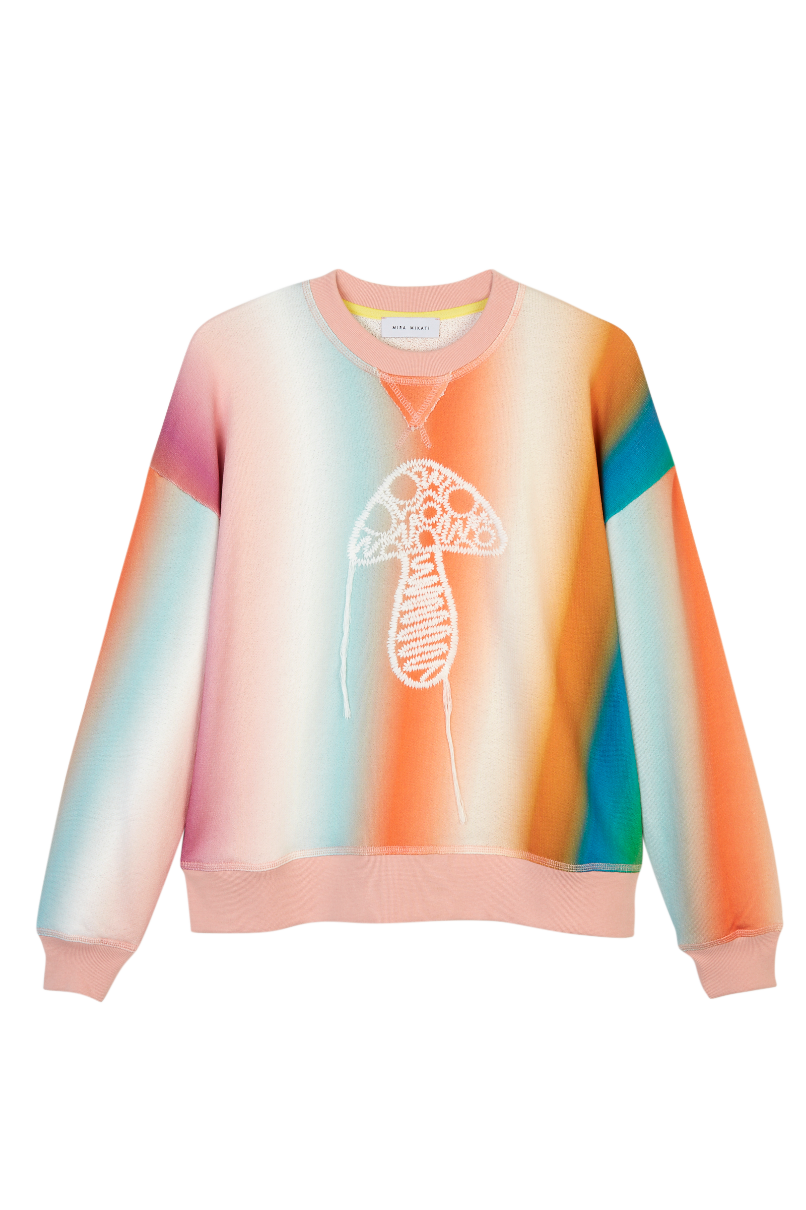 Ombre Stripe Mushroom Sweatshirt 